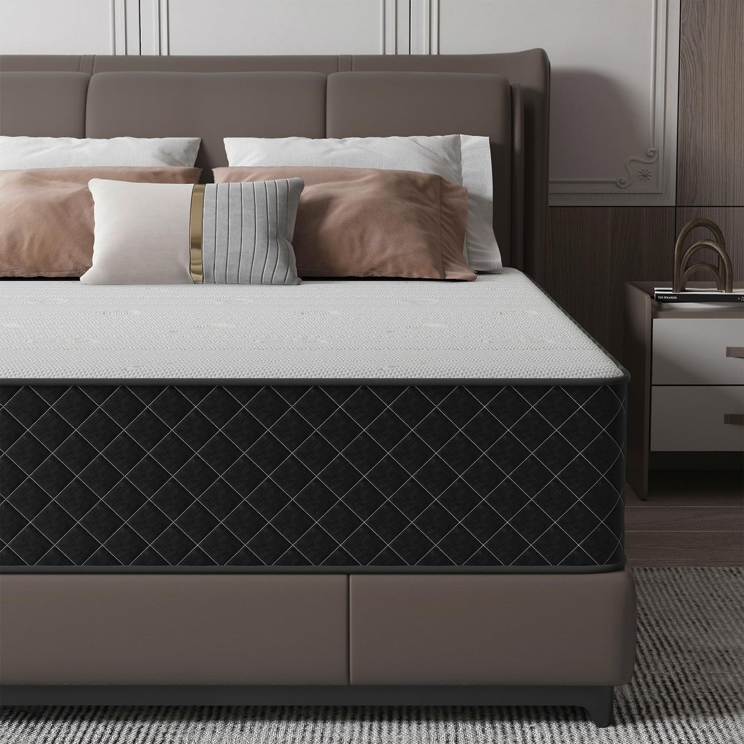 MOLPHIT Matratze 140x200cm, Höhe 25cm mit Oeko-TEX Zertifiziert, Härtegrad H3/H4, Innerspring Hybrid Memory Foam Matratze in Einer Box für ultimative Unterstützung und Druckentlastung, 140x200x25cm