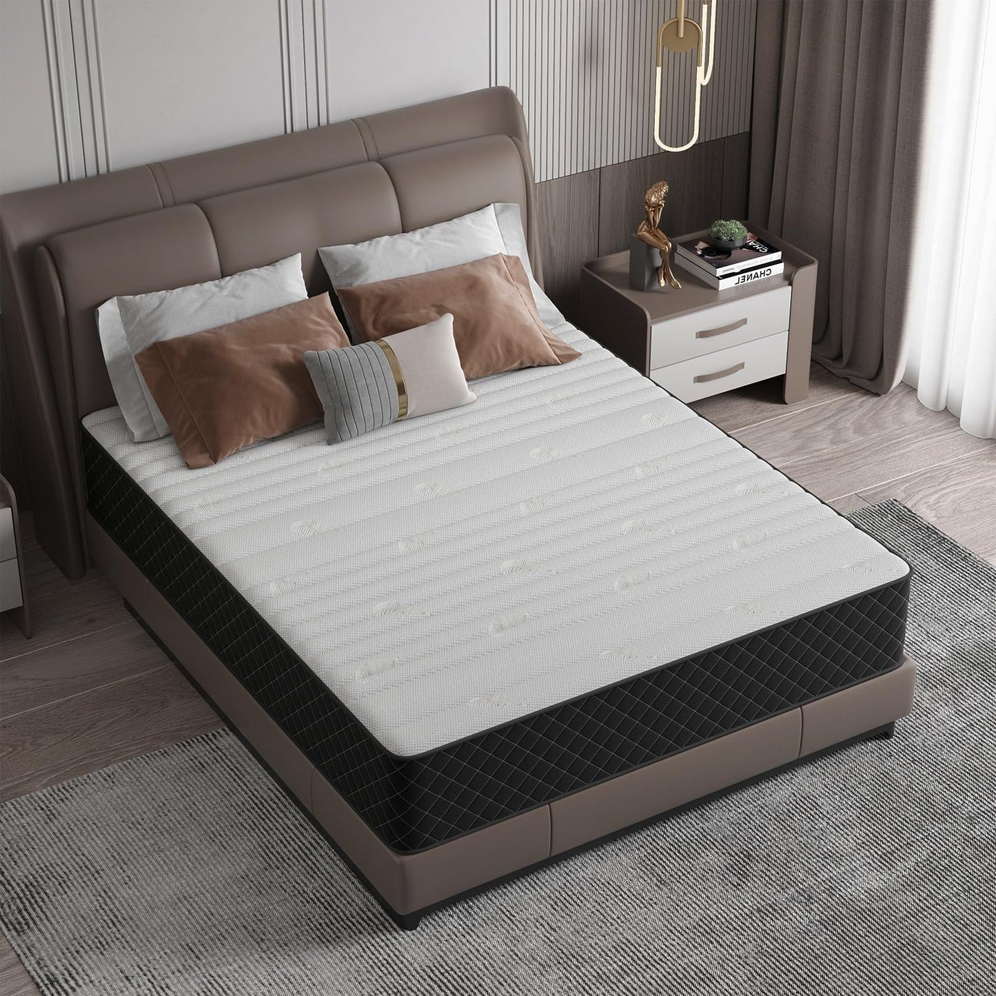 MOLPHIT Matratze 140x200cm, Höhe 25cm mit Oeko-TEX Zertifiziert, Härtegrad H3/H4, Innerspring Hybrid Memory Foam Matratze in Einer Box für ultimative Unterstützung und Druckentlastung, 140x200x25cm