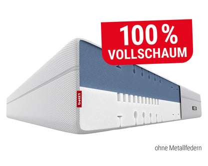 Bodyguard bett1 Boxspring Matratze | Stiftung Warentest Note 1,9 (Test 2/2024: Mittelfest & Fester, 90x200 cm, ca. 28 cm Matratzen-Höhe, 100% Vollschaum, 2in1 Liegehärten, Oeko-TEX 100, QXSchaum)