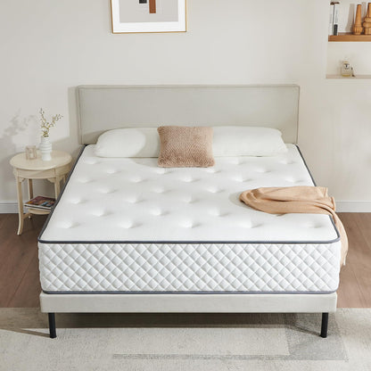 Sleremind Matratze 140x200 cm, Taschenfederkernmatratze Härtegrad H3 mittelfest, 7 Zonen Matratzen mit hochwertigem Komfortschaum, Rückenentlastende, Rollmatratze Höhe 22cm