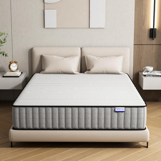 Matoresu Matratze 140x200 cm 7-Zone Härtegrad H3 Höhe/Öko-Tex Zertifiziert, 21 cm Taschenfederkernmatratze mit Memory Foam Bett Matratze 140x200x21cm